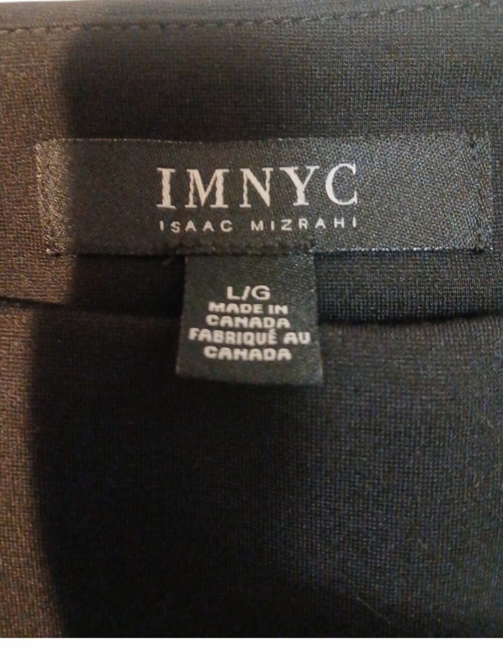 Isaac Mizrahi -NWOT,  High Waisted Black Skirt , Large, W/ Stretch, Slit In Back - Picture 10 of 10
